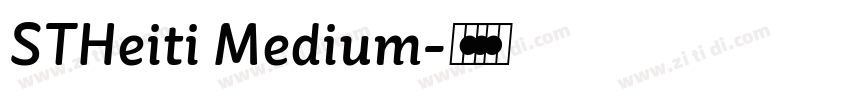 STHeiti Medium字体转换